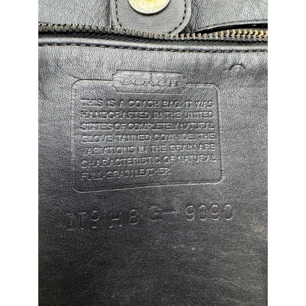Vintage 90's Women's Coach Legacy Leather Shopper Tote Shoulder Bag Black - Picture 10 of 16